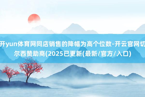 开yun体育网同店销售的降幅为高个位数-开云官网切尔西赞助商(2025已更新(最新/官方/入口)