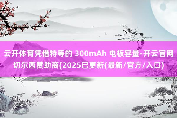 云开体育凭借特等的 300mAh 电板容量-开云官网切尔西赞助商(2025已更新(最新/官方/入口)