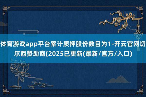 体育游戏app平台累计质押股份数目为1-开云官网切尔西赞助商(2025已更新(最新/官方/入口)