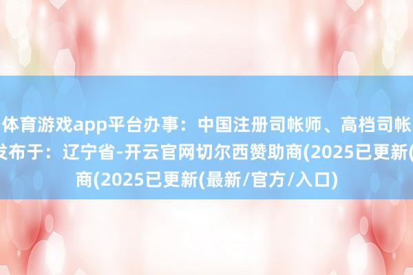 体育游戏app平台办事：中国注册司帐师、高档司帐师、首席财务官发布于：辽宁省-开云官网切尔西赞助商(2025已更新(最新/官方/入口)