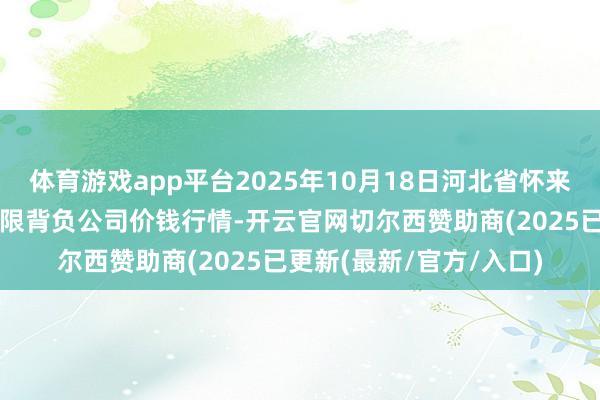 体育游戏app平台2025年10月18日河北省怀来县京西果菜批发商场有限背负公司价钱行情-开云官网切尔西赞助商(2025已更新(最新/官方/入口)
